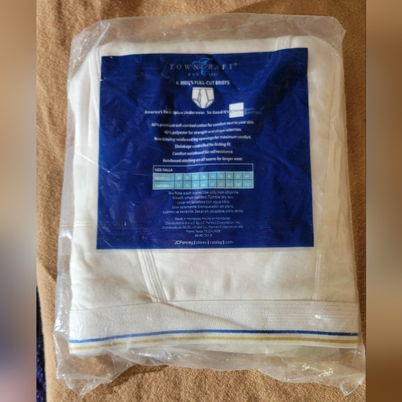 Mens Full Cut Briefs Towncraft JC Penny - Picture 4 of 4